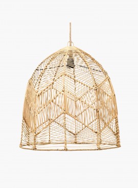 Lampa wisząca Bala Naturalna rattanowa L