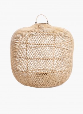 Lampa wisząca Batu Bolong rattanowa Naturalna M