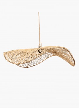 Lampa wisząca Chapeau rattanowa Naturalna L