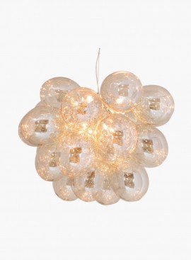 Lampa wisząca 4200650-5503 Gross Grande Ø62 duża ze szklanymi kloszami w kolorze bursztynowym