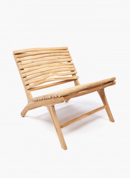 Fotel The Islander - Natural z drewna tekowego JAAM020N