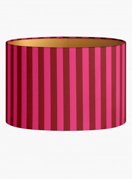 Abażur w paski Stripes fuksja