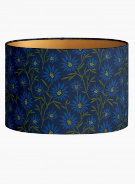 Abażur Ivi w kwiaty granatowy