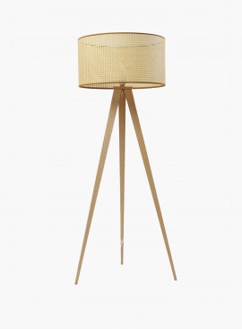 Lampa podłogowa Tripot Nature plecionka wiedeńska