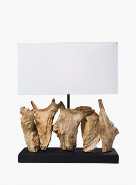 Lampa stołowa Nature Vertical z drewnem